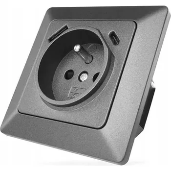 Elektrická zásuvka Hermetická Elektrická Zásuvka Emos šedá