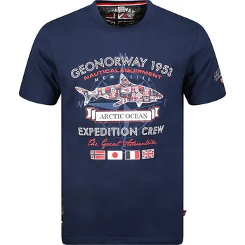 Pánské tričko GEOGRAPHICAL NORWAY tričko pánské J-SHARK MEN M tmavě modrá