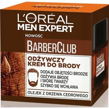 Péče o vousy L'Oreal Paris Men Expert Barber Club Vyživující krém na vousy, 50 ml