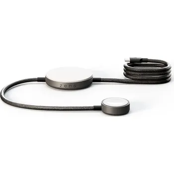 ZENS Kabel 2v1 pro nabíjení Qi2 15W USB-C iPhone Apple Watch MagSafe