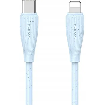 Datový kabel Kabel Usams USB typ C - Apple Lightning 1 m modrý