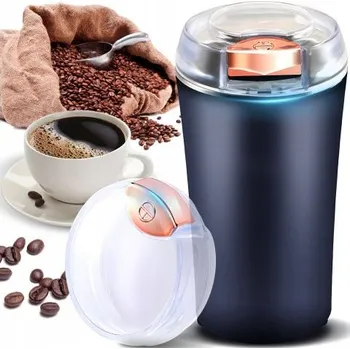 Kuchyňský mlýnek ELEKTRICKÝ MLÝNEK NA KÁVU, OŘECHY A KOŘENÍ 3V1 SILNÝ 300W GRANÁTOVÝ