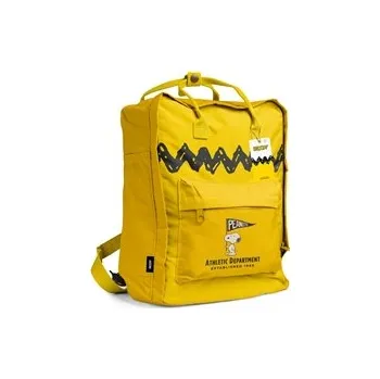 Travel batoh Snoopy: Peanuts (objem 15 litrů 31 x 36 x 13 cm) žlutý polyester