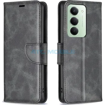 Pouzdro na mobilní telefon Pouzdro Shield4U Xiaomi Redmi 15 5G Lambskin Texture otevírací černé a zpět 33 Kč s ATC Clubem