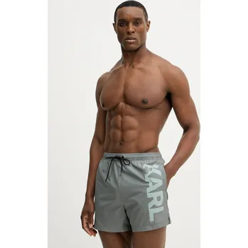 Dámské plavky Plavkové šortky Karl Lagerfeld A1M46013 zelená 77X, vel. S