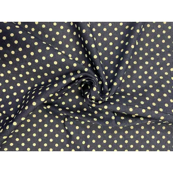 Riflovina košilová tmavá modrá s puntíky