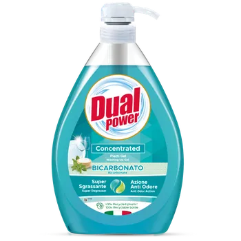 Dual Power extra koncentrovaný gel na mytí nádobí Bicarbonato, 1 litr
