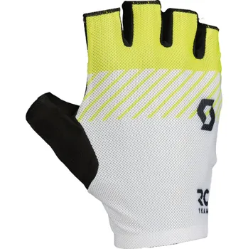 Cyklistické rukavice SCOTT Cyklistické rukavice krátkoprsté - RC TEAM SF - žlutá/bílá/černá
