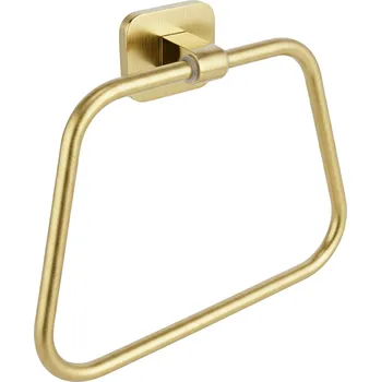 Držák na ručník Rea Nico, koupelnový věšák na ručníky, zlatá matná, REA-88083