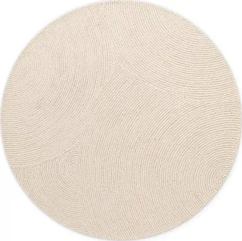 Koberec Kusový koberec Eleni 106220 Natur Weiß kruh 150x150 (průměr) kruh cm