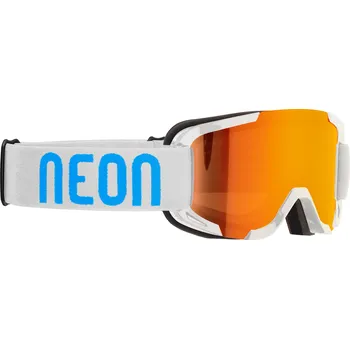 NEON SKI GOGGLES SMALL ONE WHITE CYAN ORANGE LENS S1