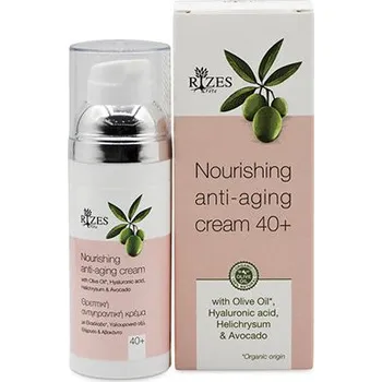 Pleťový krém Anti-aging krém proti vráskám 40+ s olivovým olejem a kyselinou hyaluronovou
