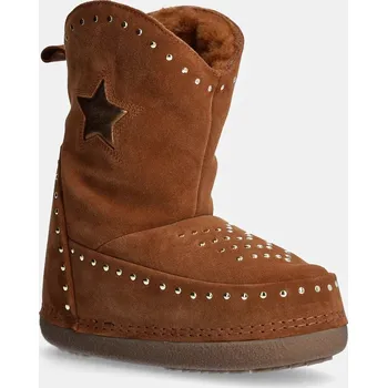 Dámská obuv Semišové sněhule Inuikii Cowboy Studs 75101.066.Brown hnědá 82X, EUR 37
