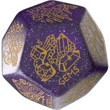 Příslušenství k deskovým hrám Q-workshop Kostka generátor pokladů, barva žluto-černá