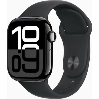 Apple Watch Series 10 GPS 42mm Jet Black Aluminium Case barva Black Sport Band velikost řemínku S/M (130-180mm)