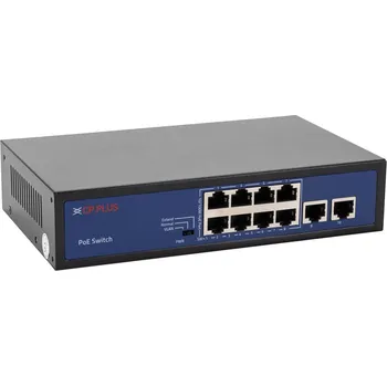 Switch CP-DNW-HPU8H2-96-V2 Osmiportový 10/100 Mbps PoE switch s 2x 10/100 Mbps uplinkem (Osmiportový 10/100 Mbps PoE switch s 2x 10/100 Mbps uplinkem)
