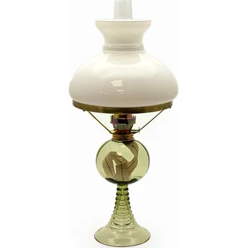 Petrolejová lampa Petrolejová lampa skleněná - lesní zelená - komplet | 84738