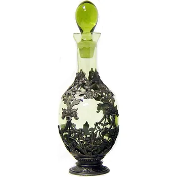 Karafa 0,3l - zdobená cínem - lesní zelená | 53787