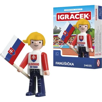 efko Igráček Fanúšička - figurka s vlajkou