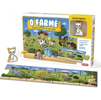 Desková hra efko Hra O farmě - puzzle s příběhem