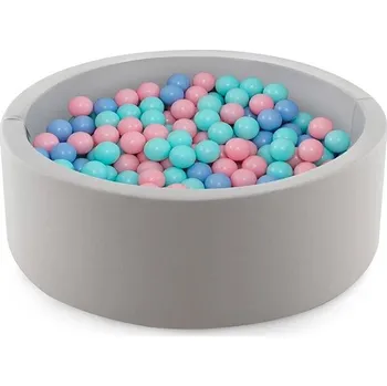Dětský bazének Costway Suchý bazének 90 × 30 cm kulatý s balónky 200 ks