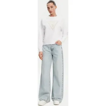 Dámská mikina Guess Mikina W5GQ12KBKM0 Bílá Regular Fit XXL