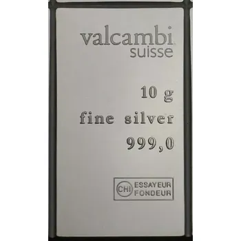 Valcambi 10g investiční stříbrný slitek