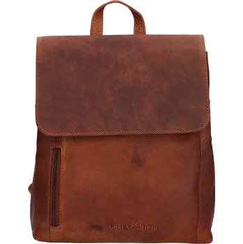 Městský batoh Dámský kožený batoh Greenwood Anet - hnědá