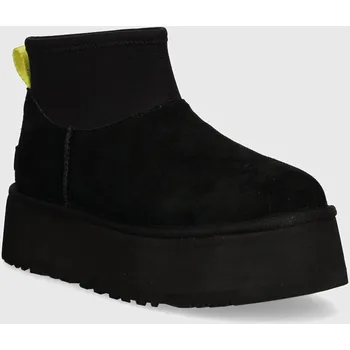 Dámská zimní obuv Semišové sněhule UGG Classic Mini Dipper, 42, černá, 99X