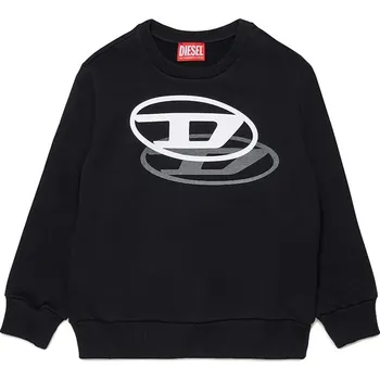 Chlapecká mikina Dětská mikina s bavlnou Diesel SVALE OVER SWEAT-SHIRT J02627.KYAZ3 černá 99X, vel. 175