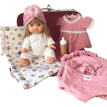 Minikane Realistická panenka Minikane v kufříku s doplňky By Loli -Pink dost 34 cm