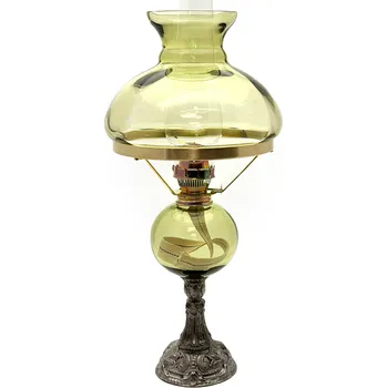 Petrolejová lampa Petrolejová lampa s cínovou nohou - lesní zelená | 85267