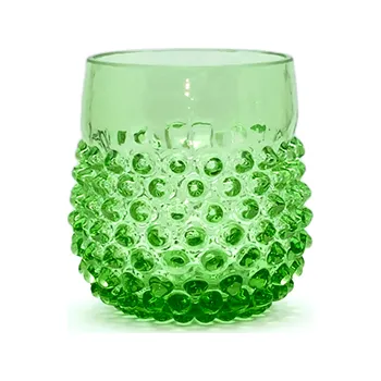 Sklenice Sklenice 0,2l - Hobnail - Ananas - světle zelená - II.jakost | 78682