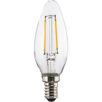 Žárovka Xavax LED Filament žárovka, E14, 250 lm (nahrazuje 25 W), svíčka, teplá bílá, čirá