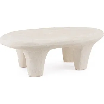 Konferenční stolek BIZZOTTO Odkládací stolek ALBIN bílý 102x62 cm 0747214