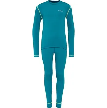 Dětské termoprádlo Dětský set funkčního prádla Klimatex ROKI 146 Světle modrá, Světle zelená, Stříbrná