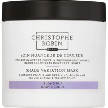 Vlasová regenerace Christophe Robin Shade Variation Mask výživná krémová maska na vlasy odstín Baby Blond 250 ml