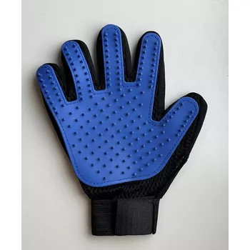 Péče o srst a drápky Vyčesávací masážní rukavice pro psy a kočky