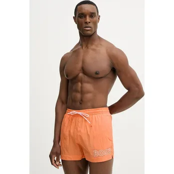 Pánské kraťasy Plavkové šortky BOSS Mooneye 50469280 oranžová 22A, vel. XXL