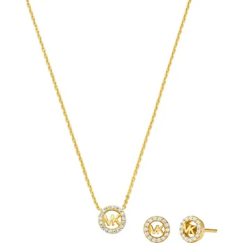 Náhrdelník Pozlacený náhrdelník a náušnice Michael Kors MKC1837SET zlatá GLD, vel. ONE SIZE