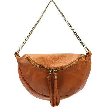 Kabelka Dámská kožená crossbody kabelka VS 018 camel