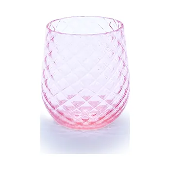 Sklenice Sklenice 0,2l - Káro - růžová | 78955