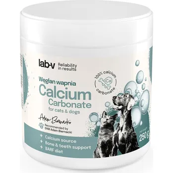 Lab-v Uhličitan vápenatý – přírodní zdroj vápníku pro psy a kočky 250 g