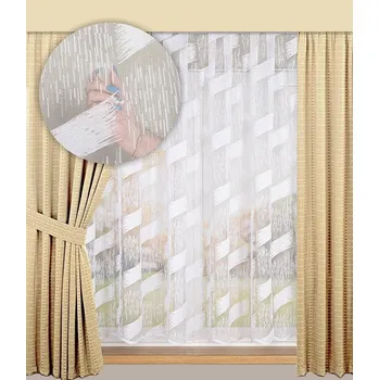 Záclona kusová Lina výška 140cm, šíře 300cm bílá