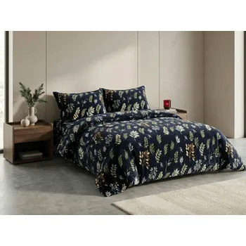 Povlečení Textilomanie ZELNOIR černé 200 x 220, 70 x 90 cm zip