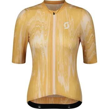 Cyklistické oblečení SCOTT Cyklistický dres s krátkým rukávem - ULTD SL W - béžová/růžová S