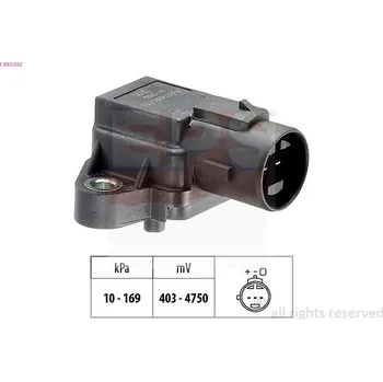 Čidlo automobilu Senzor tlaku sacího potrubí EPS 1.993.032