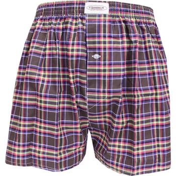 Trenýrky Pánské plátýnkové trenýrky Climber 3100C100 čoko-pink kostka velikost XL