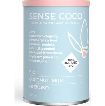 Rostlinné mléko Sense Coco BIO kokosové mléko krémové 400ml