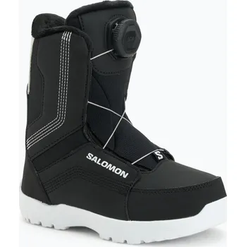 Boty na snowboard Dětské snowboardové boty Salomon Whipstar Boa Jr black/black/white